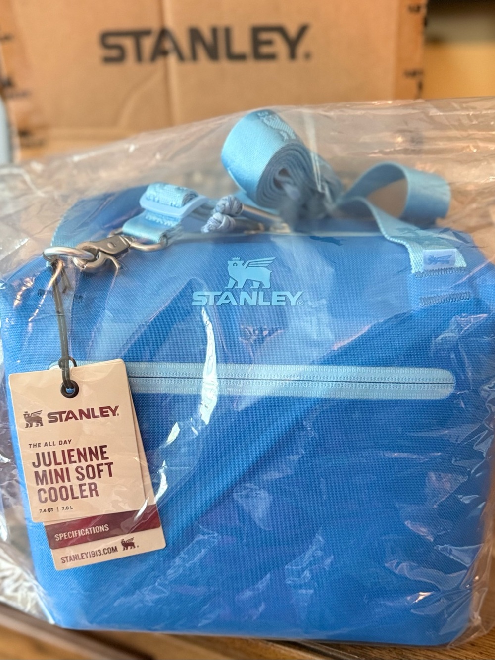 NWT Stanley All Day Julienne Mini Cooler Azure Blue 10 can - Picture 12 of 13